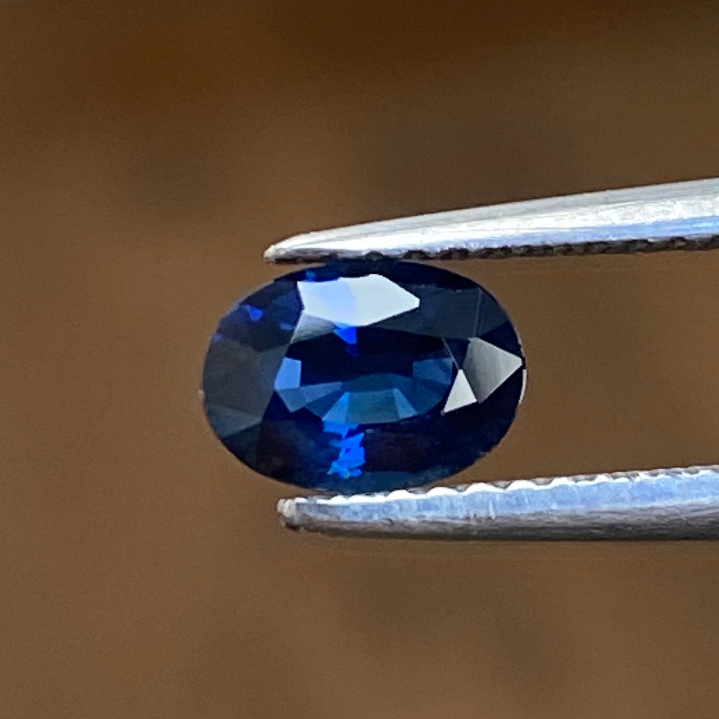 SAPPHIRE FACETED 0.88ct BLUE Blue EC SRILANKA HEATED