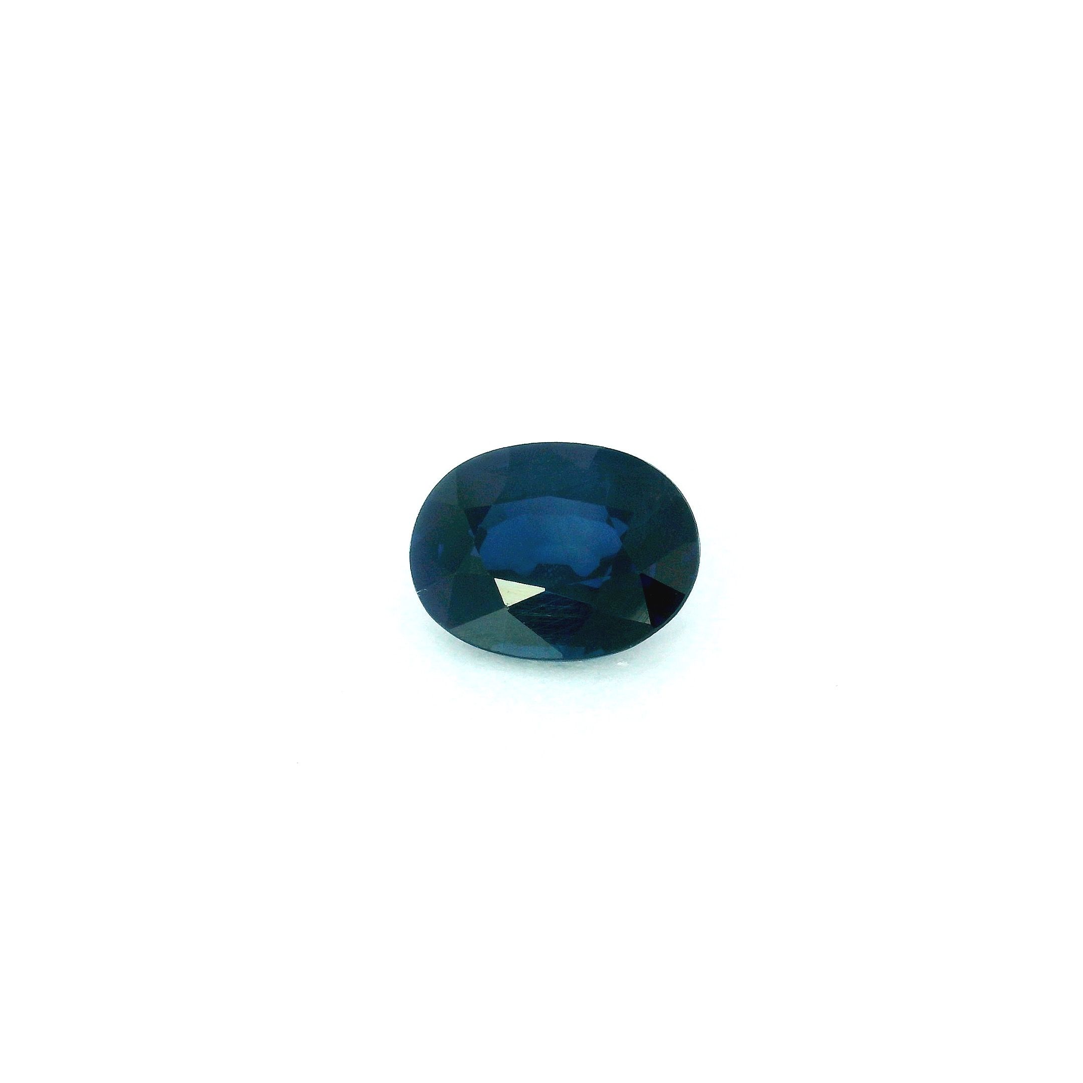 Szafir 1,53 ct, niebieski, szlif owalny