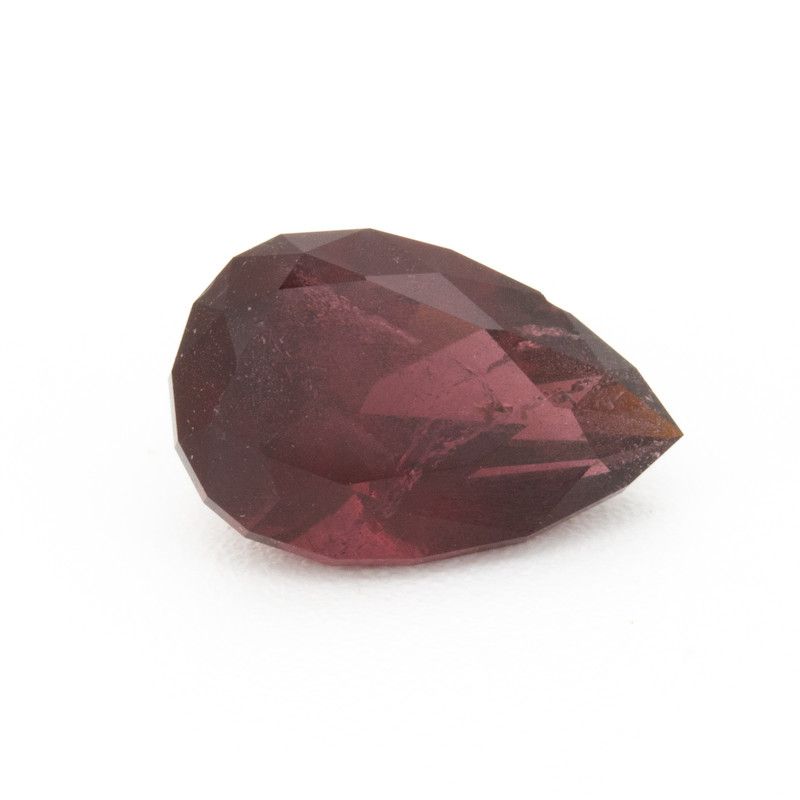 Granat 4,09 ct, purpurowy, szlif gruszka
