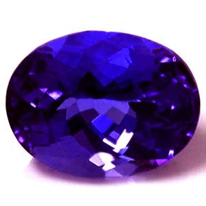 Tanzanit 2,67 ct, niebieski, szlif owalny