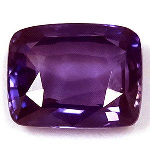 Szafir 1,95 ct, purpurowy, szlif cushion