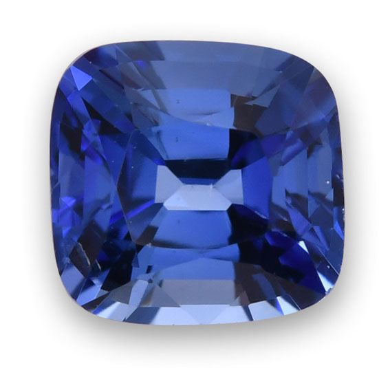 Szafir 1,47 ct, niebieski, szlif cushion