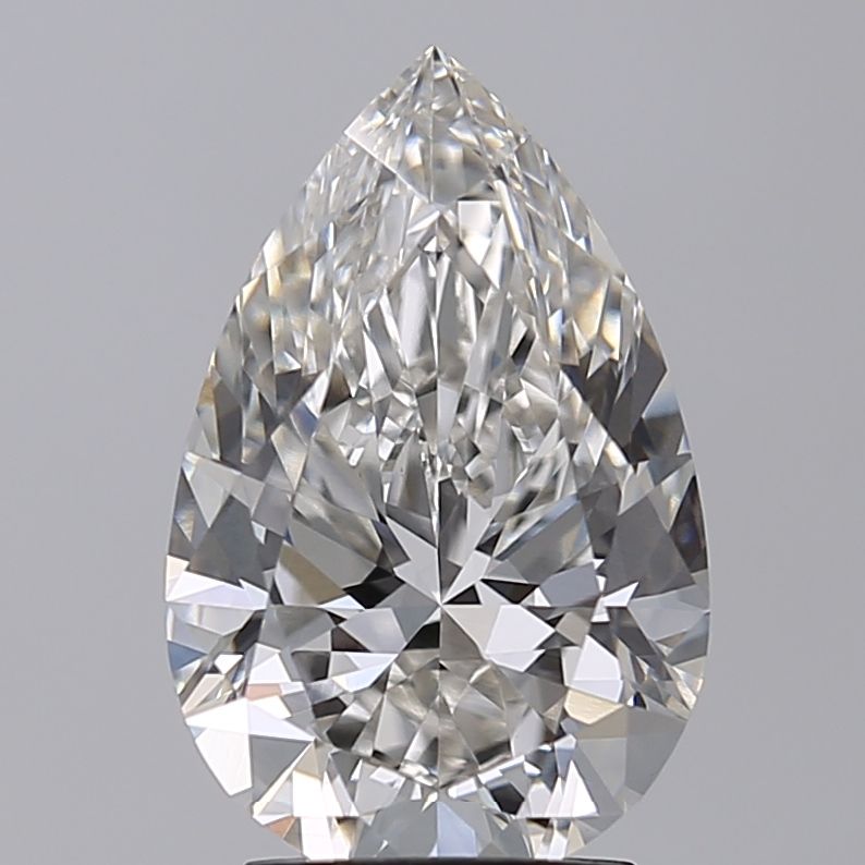 Diamant Poire 3.01 ct - Couleur G - Pureté VVS2