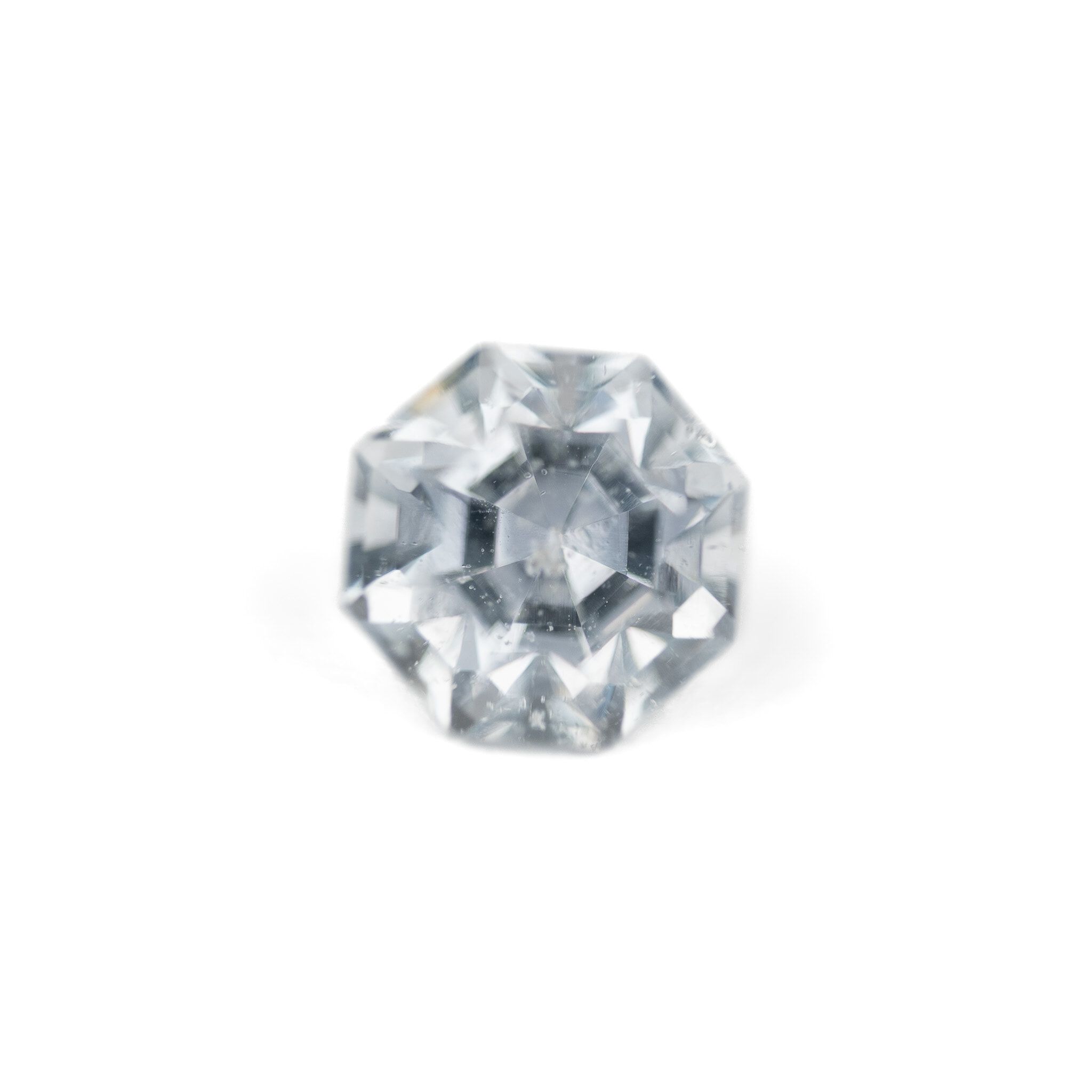 Szafir 1,88 ct, biały, szlif ośmiokątny