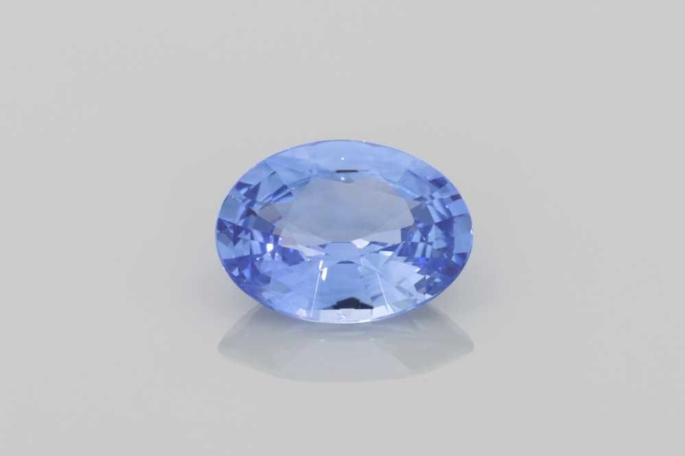 SAPPHIRE FACETED 1.88ct BLUE Light BLUE SI SRILANKA HEATED