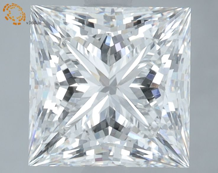 2.60 Carat E VVS2 Princess Lab Diamond