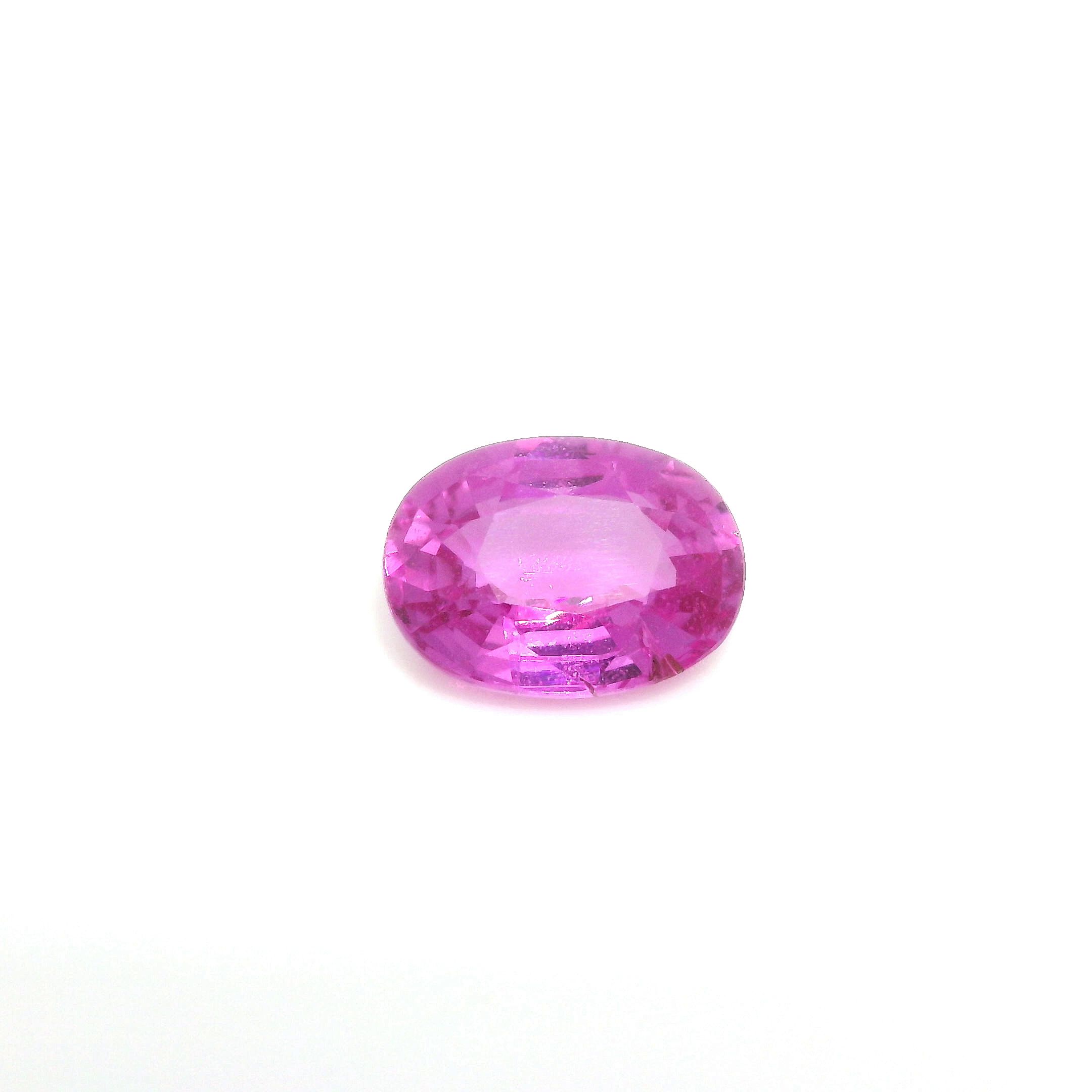 Szafir 2,31 ct, różowy, szlif owalny