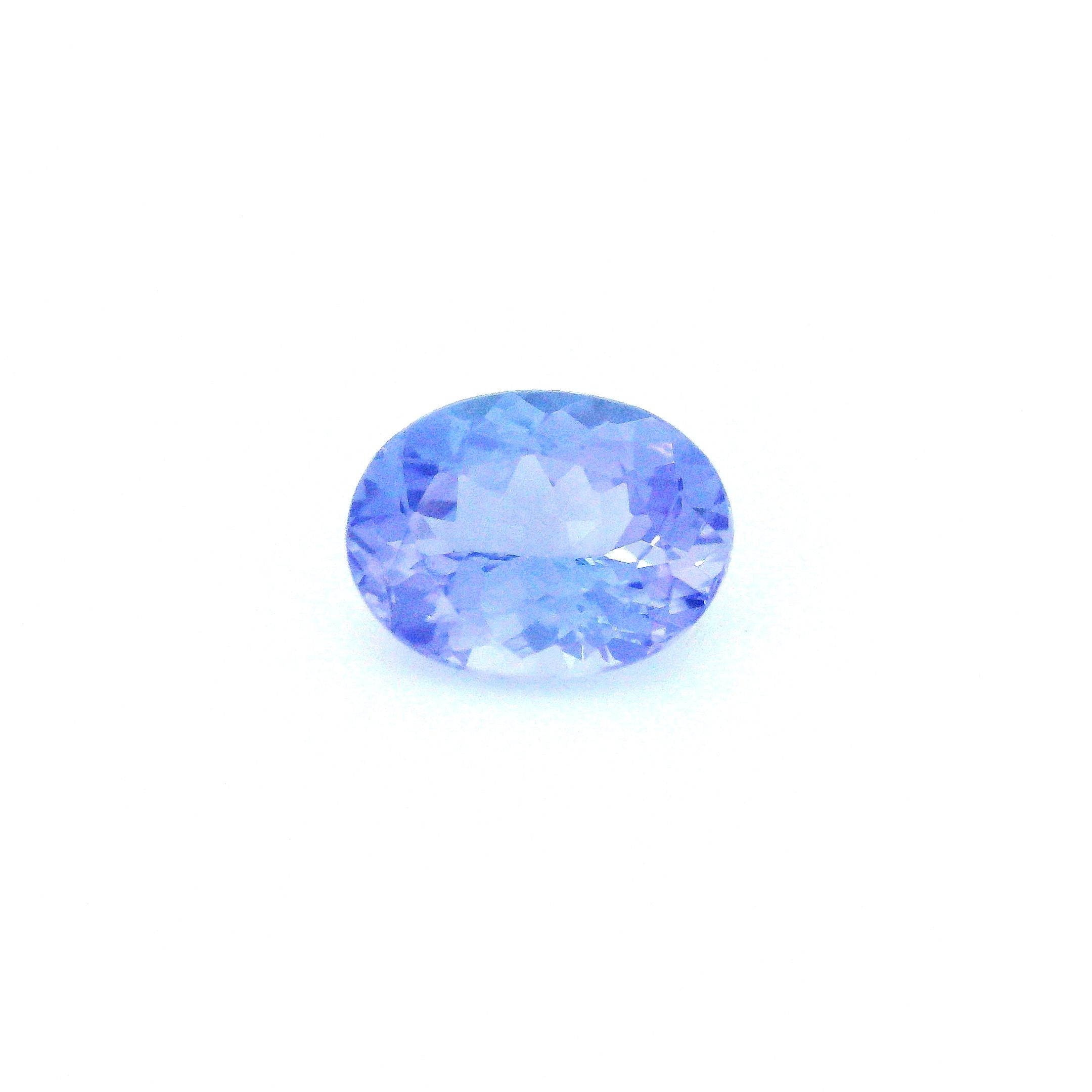 Tanzanit 1,64 ct, niebieski, szlif owalny
