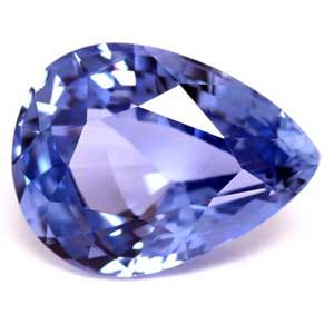 Szafir 1,13 ct, niebieski, szlif gruszka