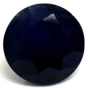 Szafir 2,09 ct, niebieski, szlif okrągły