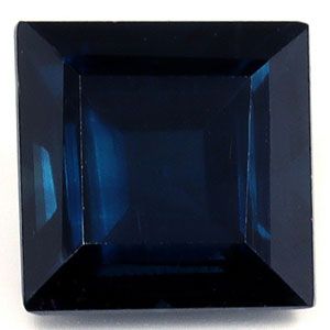 Szafir 1,04 ct, niebieski, szlif kwadratowy