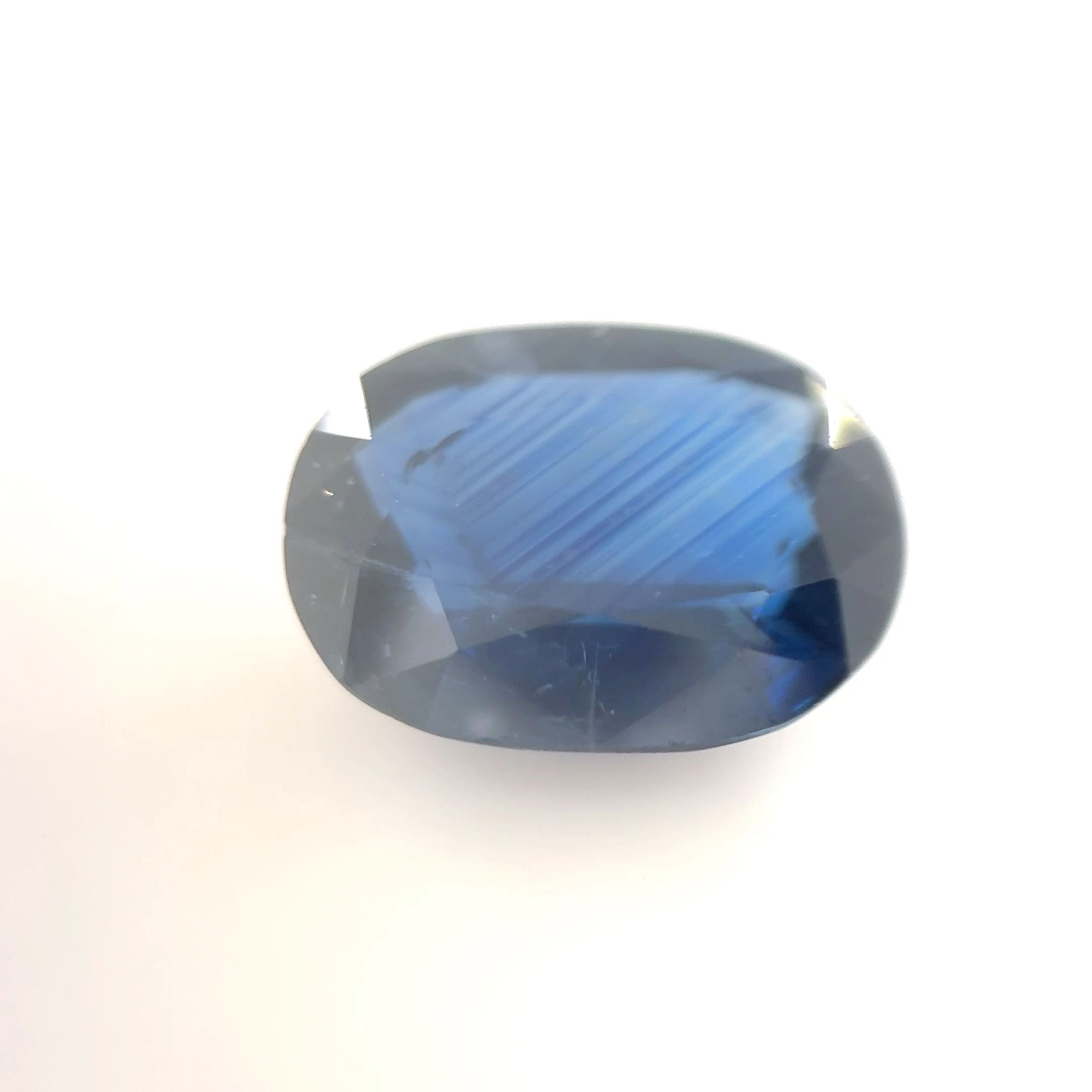SAPPHIRE FACETED 6.16ct BLUE Vivid SI THAILAND HEATED
