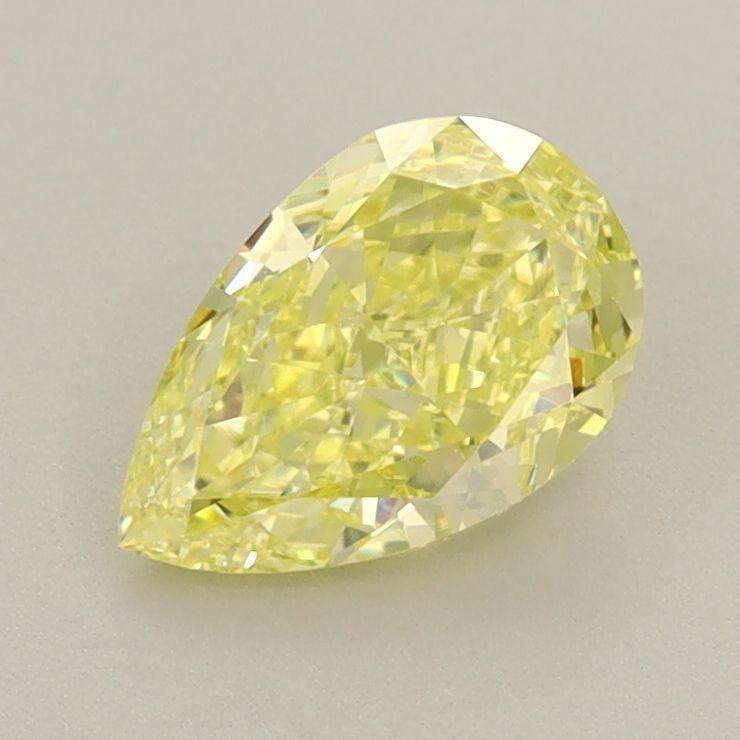 1.07 CT Fancy Vivid Yellow PEAR
