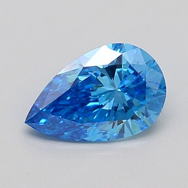 0.78 CT Fancy Intense Blue PEAR