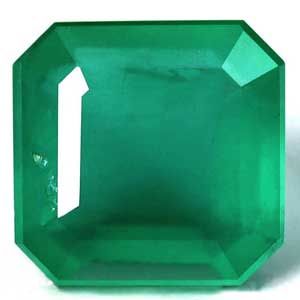 Szmaragd 1,63 ct, zielony, szlif szmaragdowy
