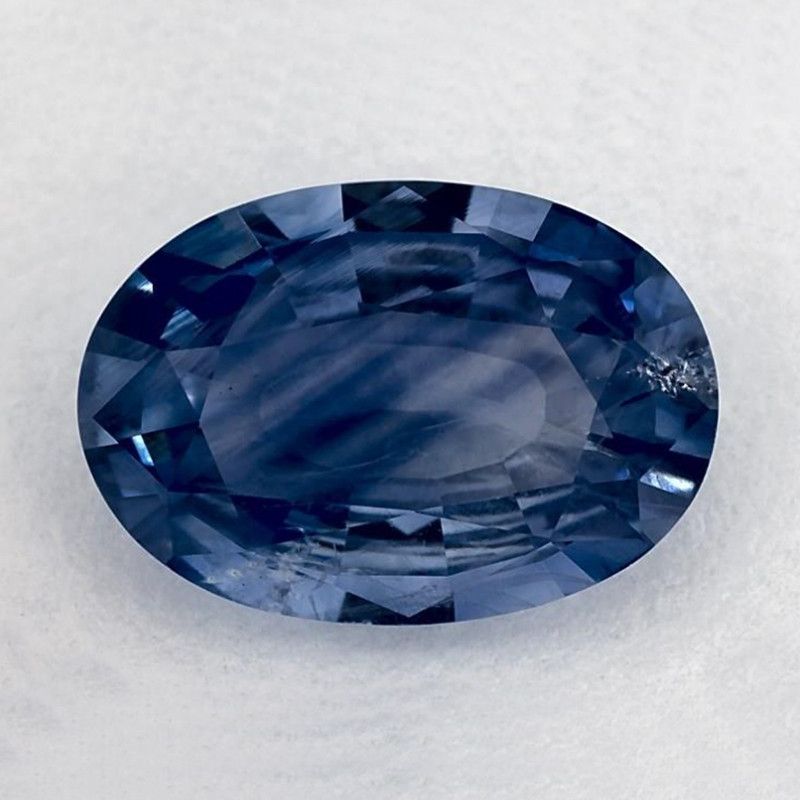 Szafir 3,42 ct, niebieski, szlif owalny