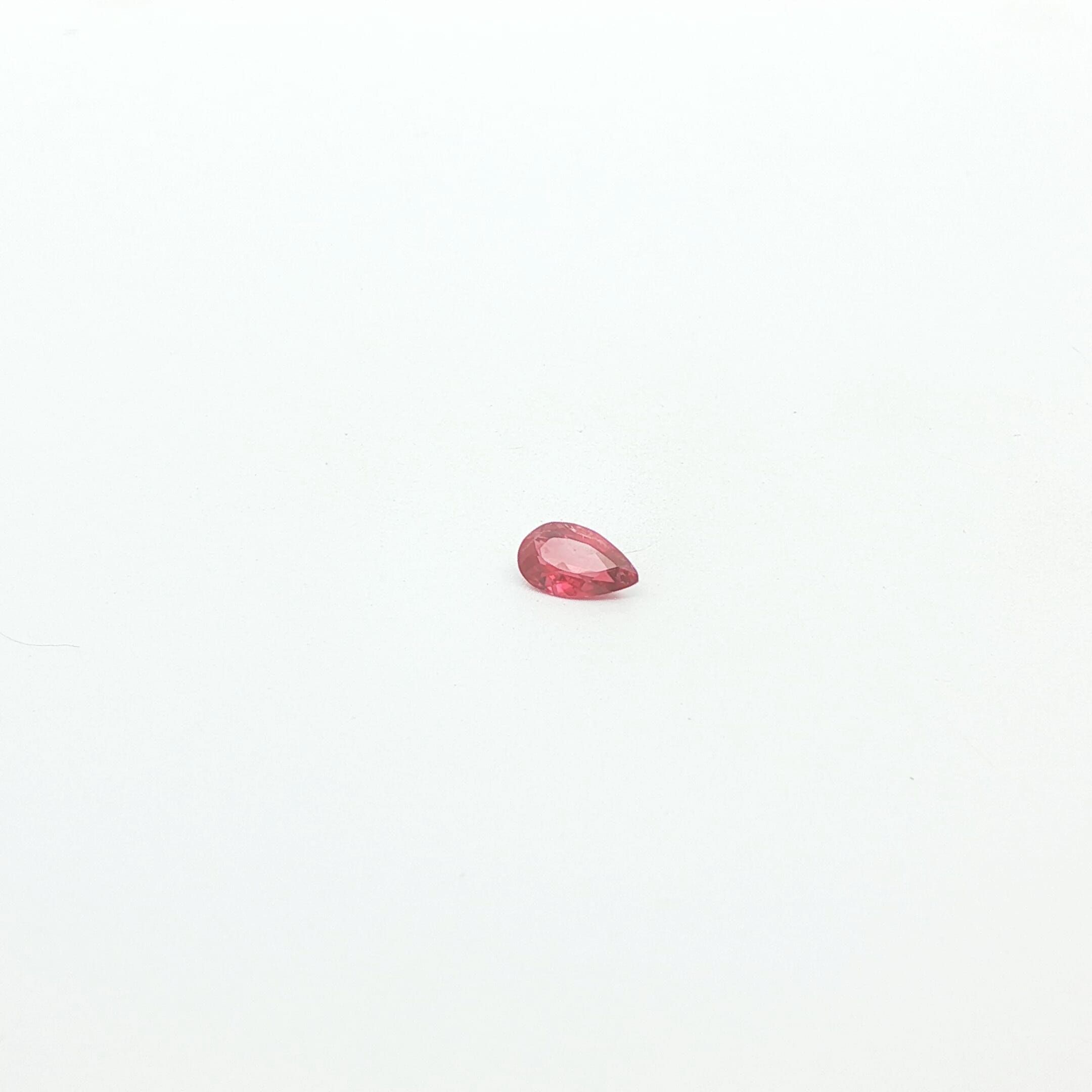0.36 ct Pear Ruby