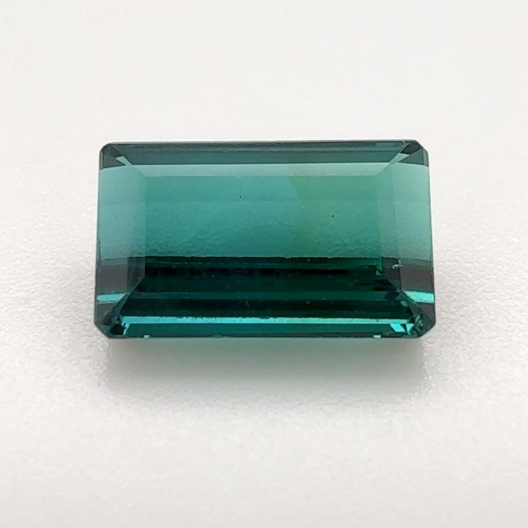 TOURMALINE STEP 2.075ct BLUE Vivid Greenish Blue EC BRAZIL NONE