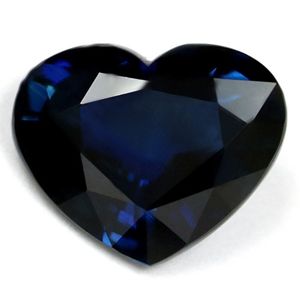 Szafir 3,65 ct, niebieski, szlif serce