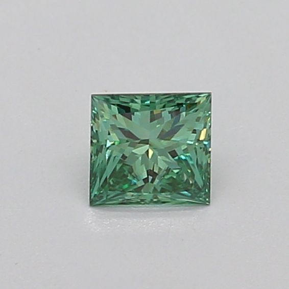 0.32 CT Fancy Vivid Green PRINCESS
