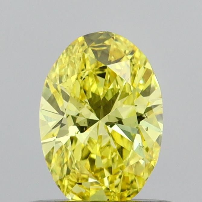 0.44 CT Fancy Vivid Yellow OVAL