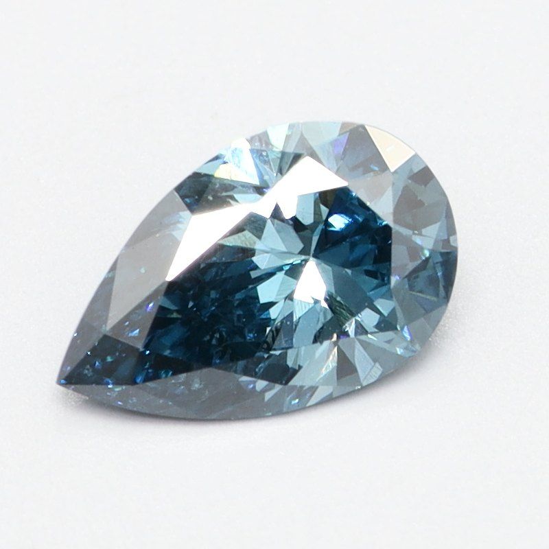 0.38 CT Fancy Vivid Blue PEAR