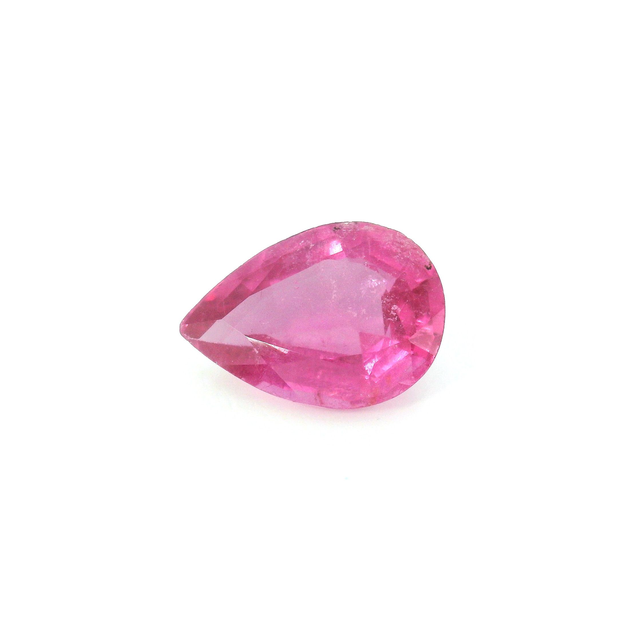 Turmalin 2,36 ct, różowy, szlif gruszka