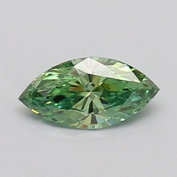 0.35 CT Fancy Vivid Green MARQUISE