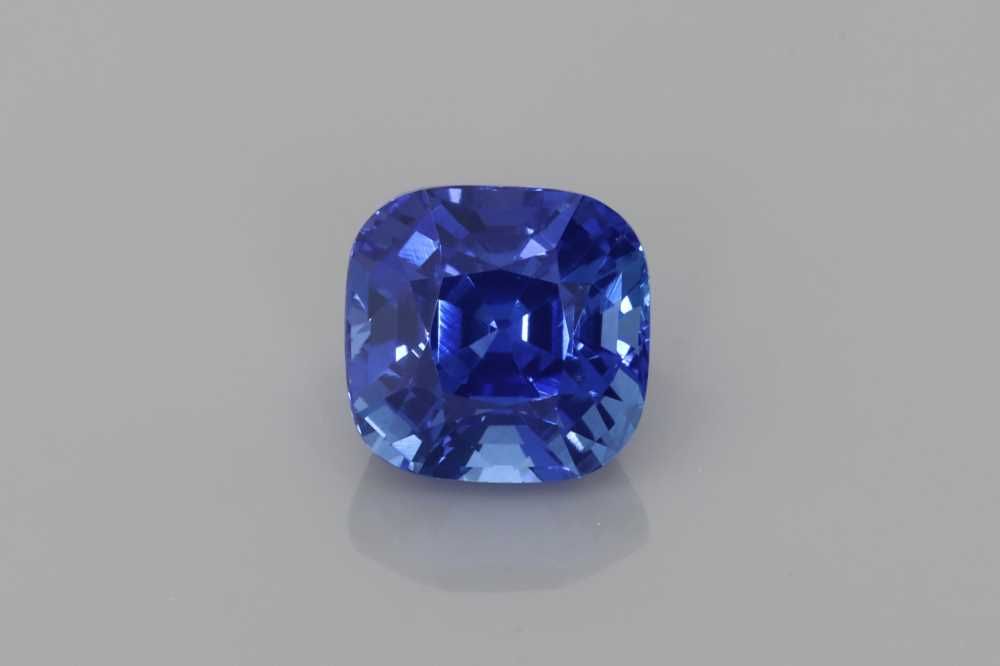 Szafir 2,08 ct, niebieski, szlif cushion
