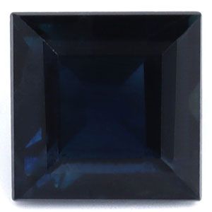 Szafir 1,00 ct, niebieski, szlif kwadratowy