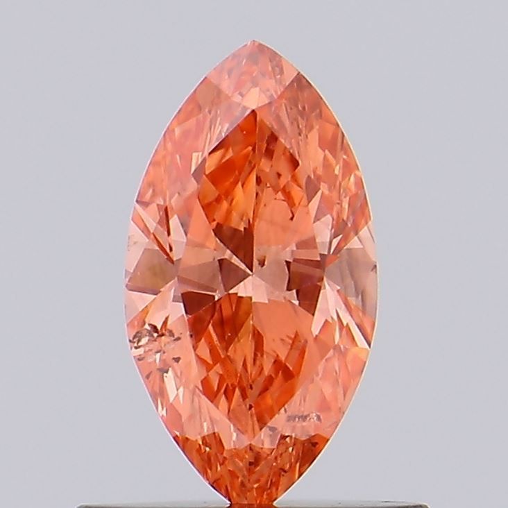 0.5 CT Fancy Vivid Orange Pink MARQUISE