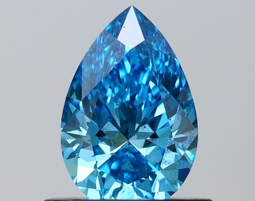 0.81 CT Fancy Vivid Blue PEAR