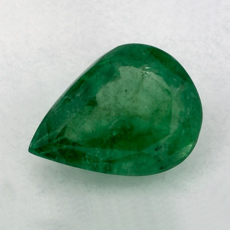 Szmaragd 1,13 ct, zielony, szlif gruszka