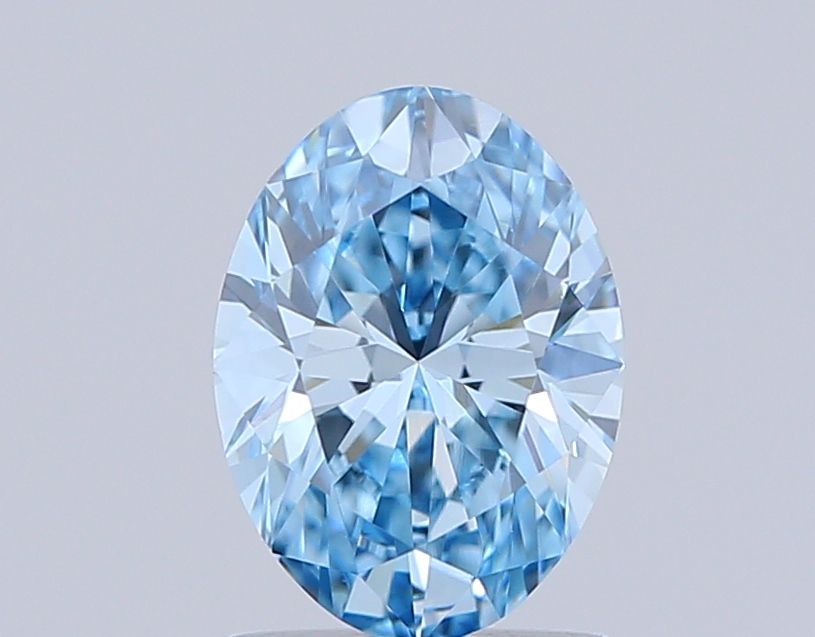 1.08 CT Fancy Vivid Blue OVAL