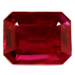 RUBY Emerald 0.4ct RED EC FACETED