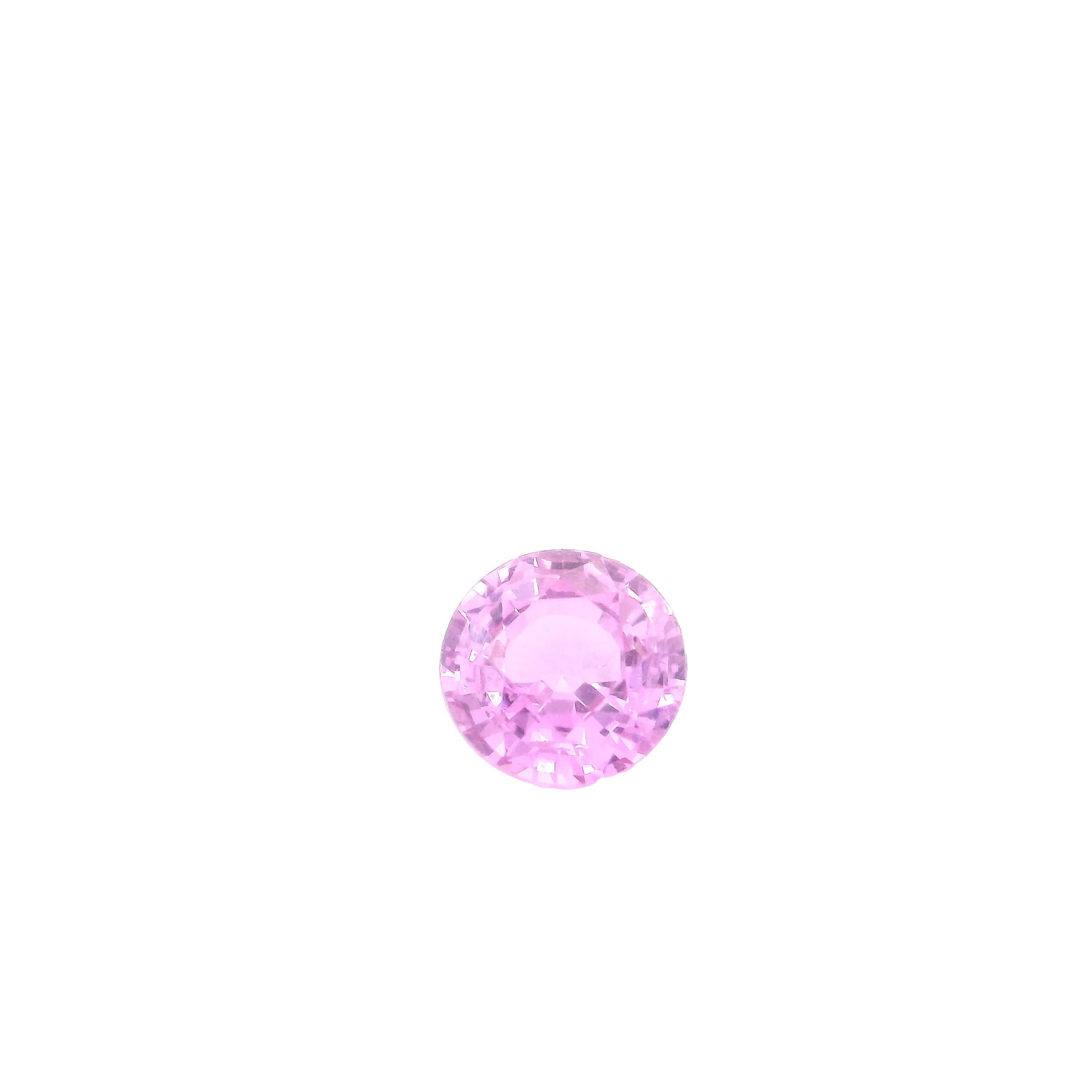 SAPPHIRE FACETED 0.89ct PINK PINK SI MADAGASCAR HEATED