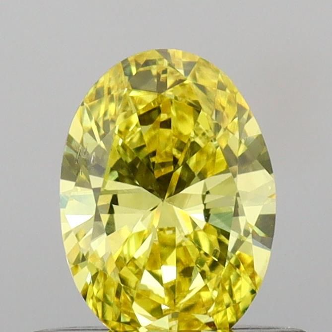 0.55 CT Fancy Vivid Yellow OVAL