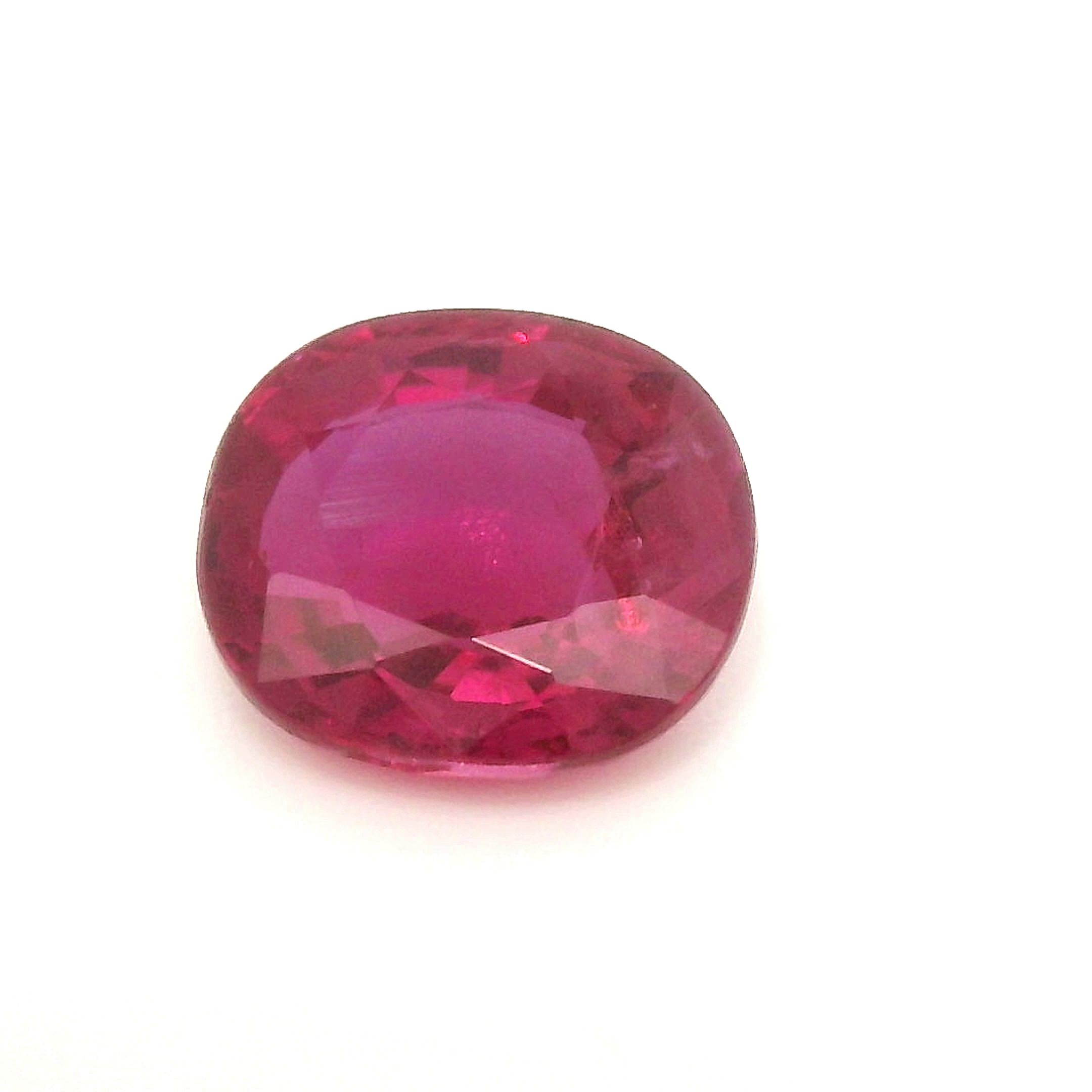 Rubin 1,08 ct, czerwony, szlif cushion