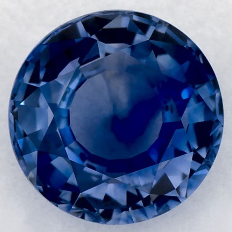 Szafir 1,53 ct, niebieski, szlif okrągły