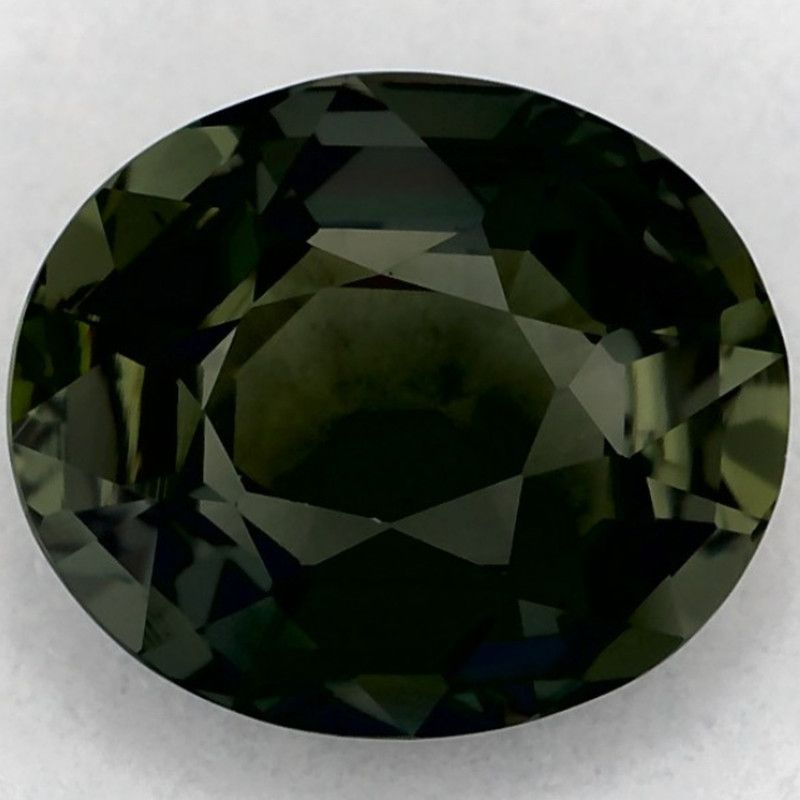 Szafir 1,13 ct, zielony, szlif owalny