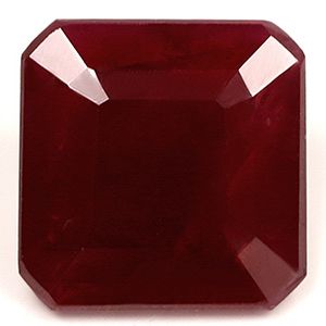 Rubin 3,43 ct, czerwony, szlif szmaragdowy