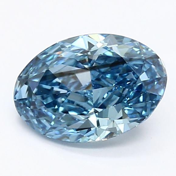 1.12 CT Fancy Vivid Blue OVAL