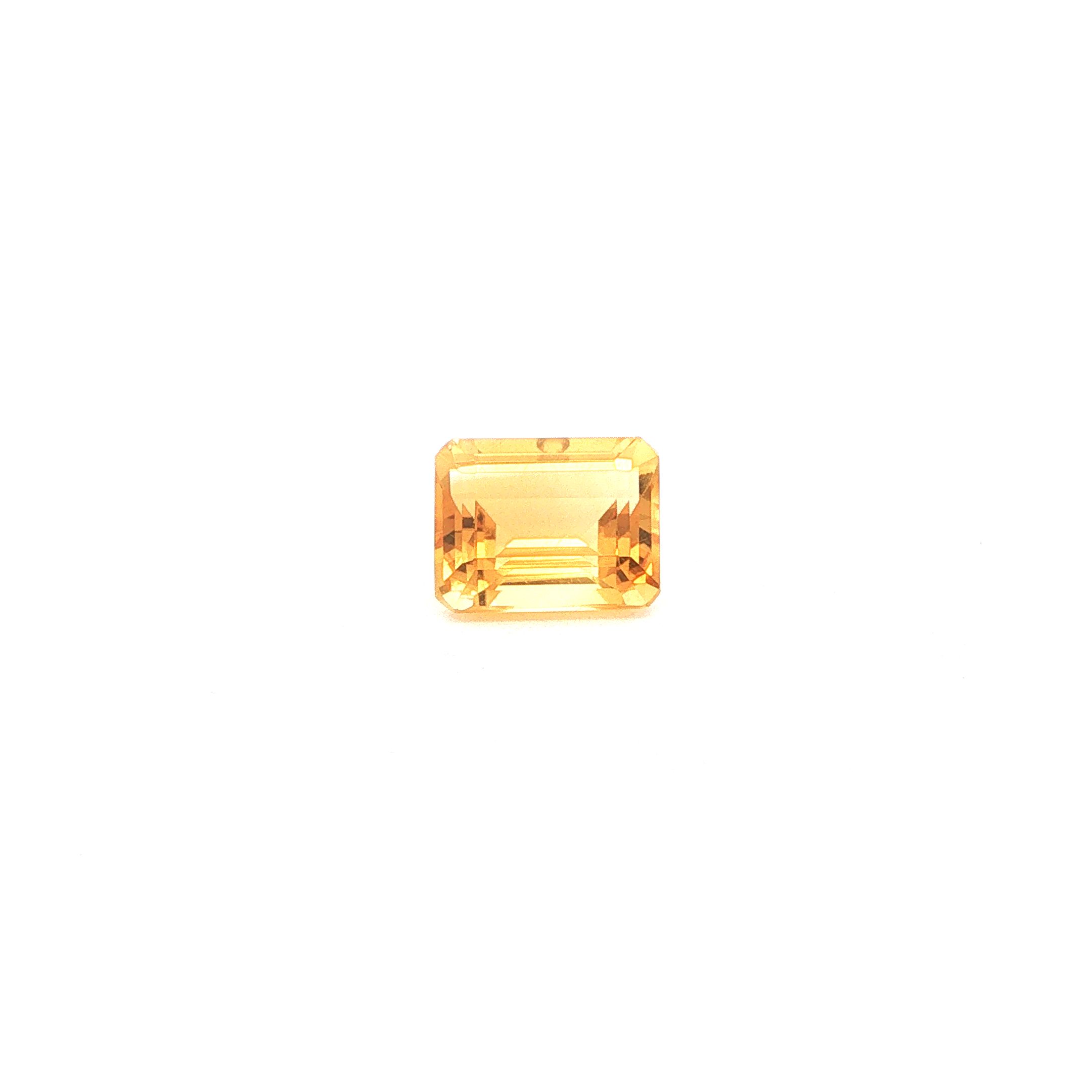 3.54 ct Octagonal citrine