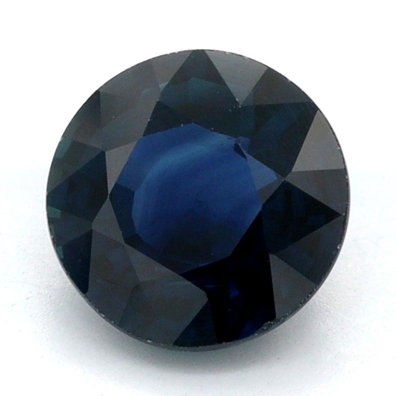 Szafir 1,13 ct, niebieski, szlif okrągły