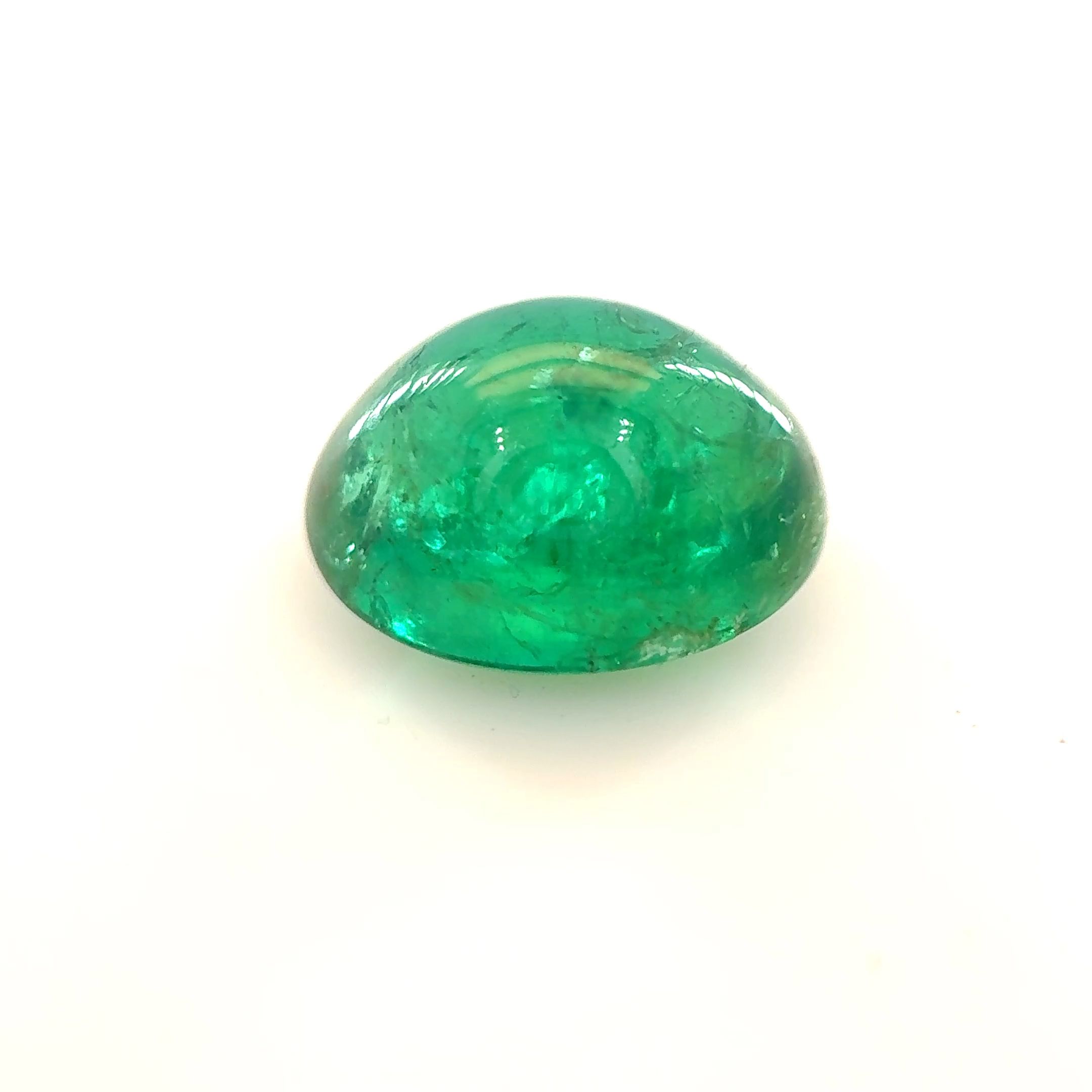Szmaragd 2,07 ct, zielony, kaboszon