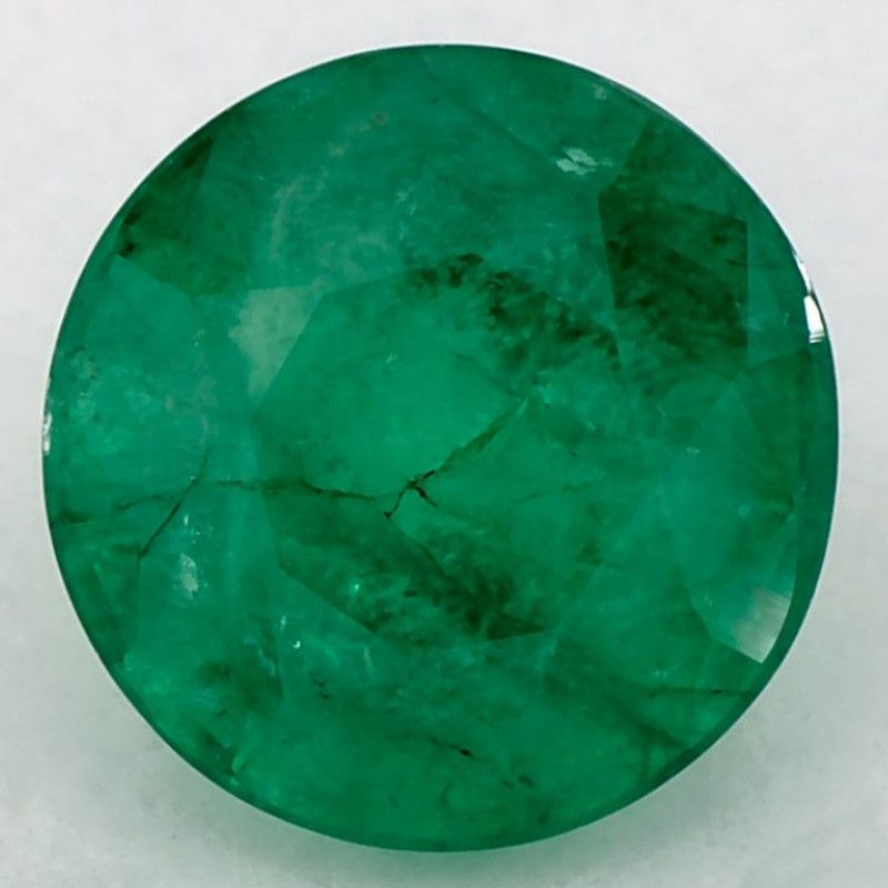 Szmaragd 1,71 ct, zielony, szlif okrągły