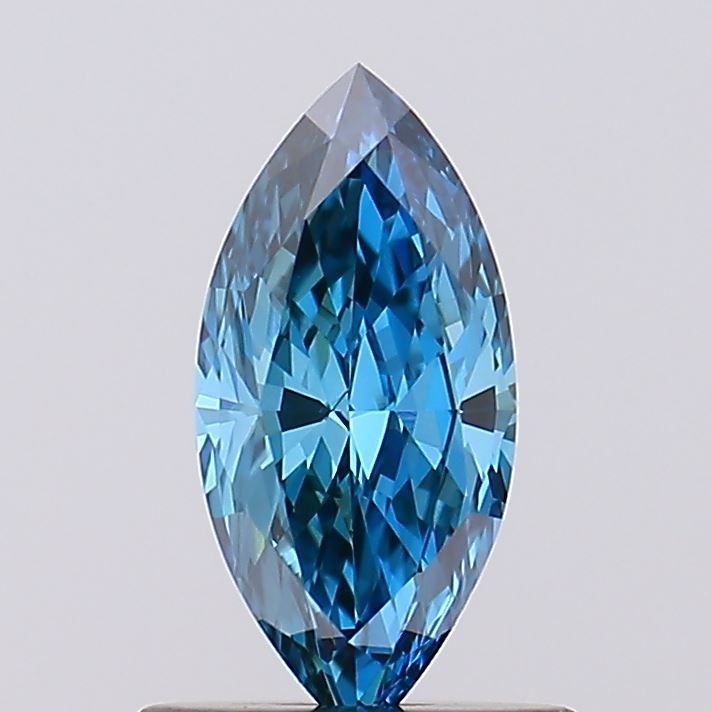 0.61 CT Fancy Vivid Blue MARQUISE