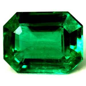 Szmaragd 1,48 ct, zielony, szlif szmaragdowy