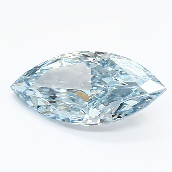 1.17 CT Fancy Vivid Blue MARQUISE