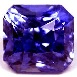 Szafir 1,92 ct, niebieski, szlif szmaragdowy